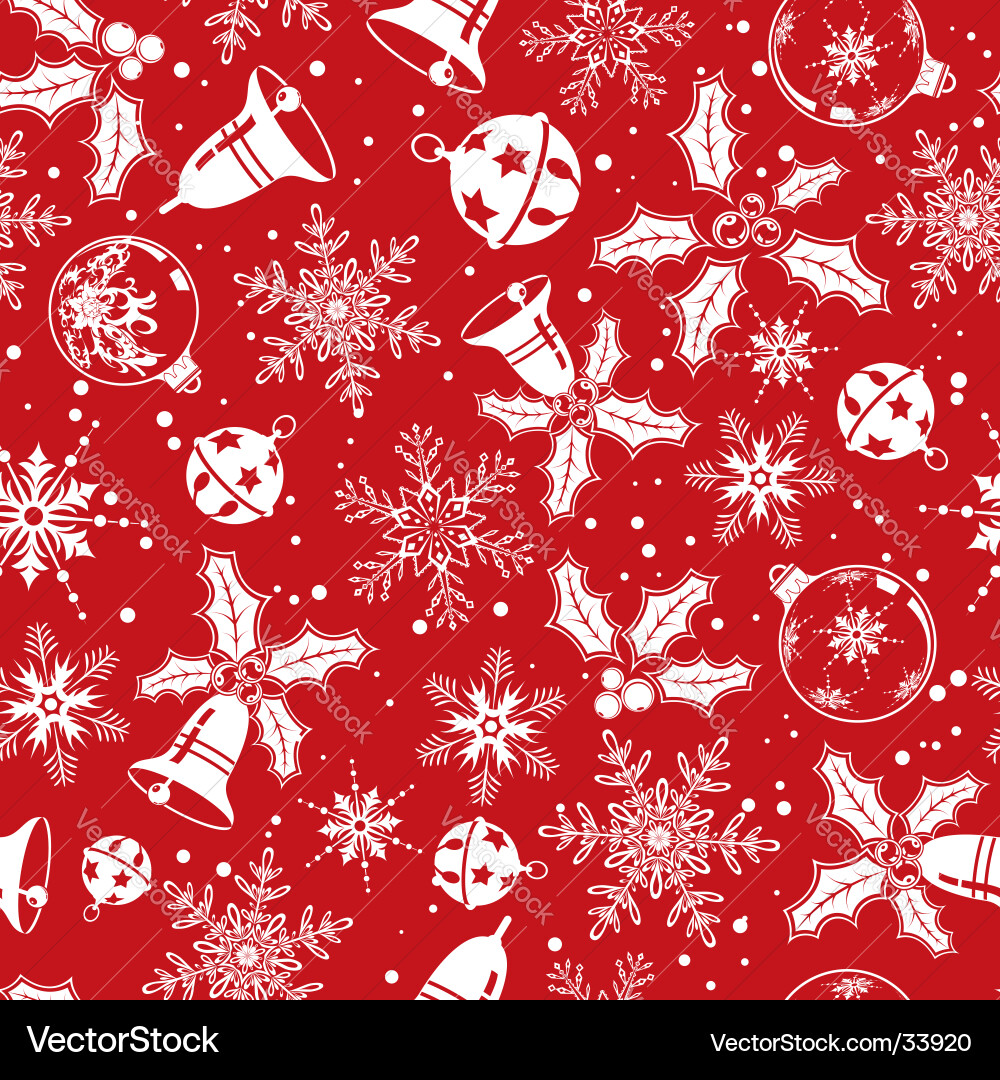 Winter Holiday Wallpaper vector image