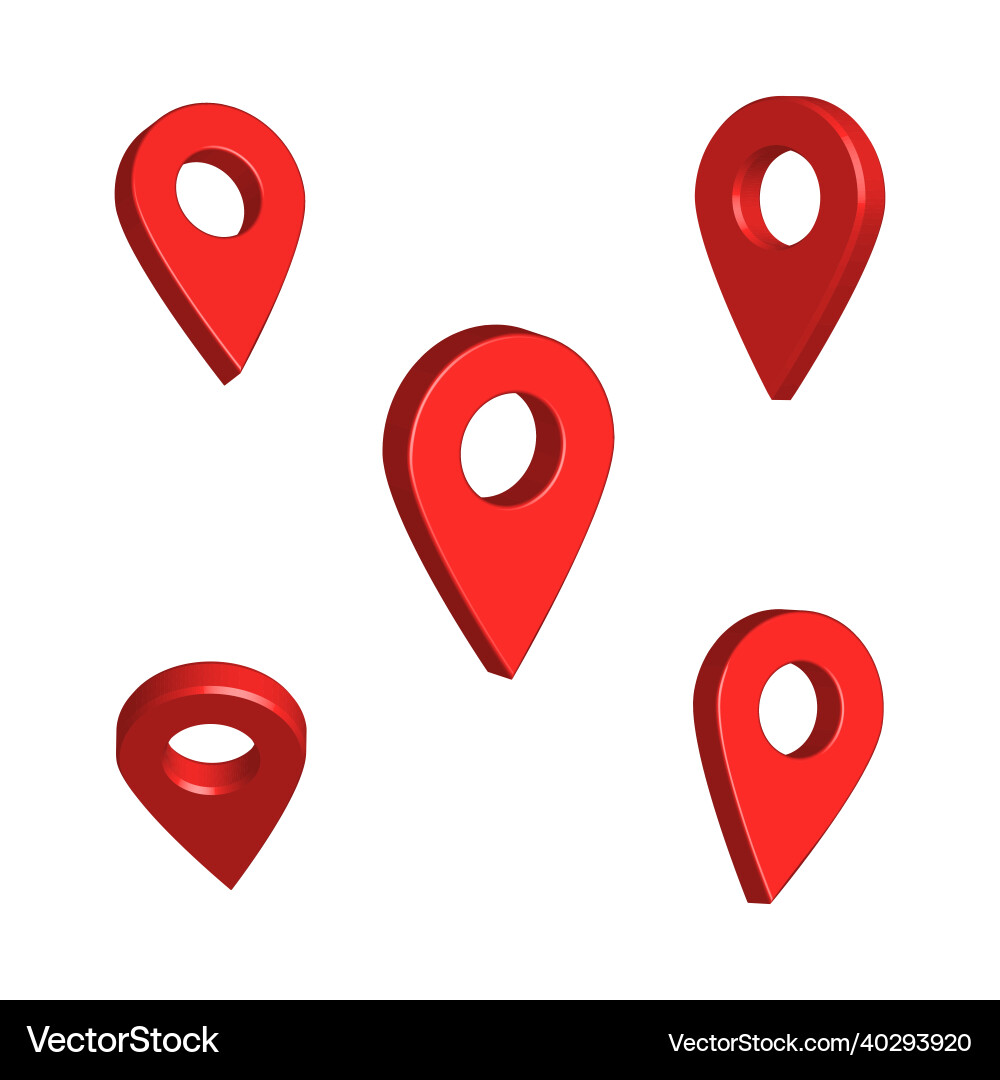 You are here gps navigation map pointer 3d You are here gps navigation map pointer 3d vector image