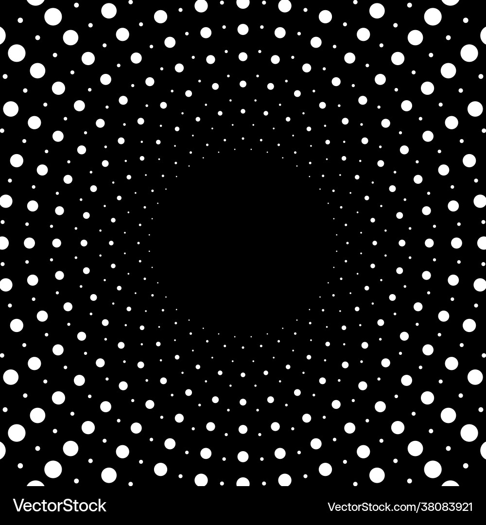 Abstract dotted background dots in circles Abstract dotted background dots in circles vector image