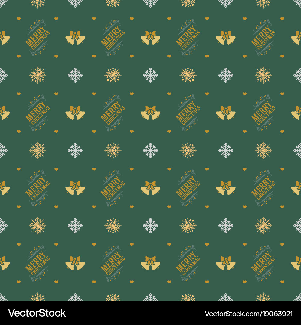 Christmas retro seamless pattern background Vector Image
