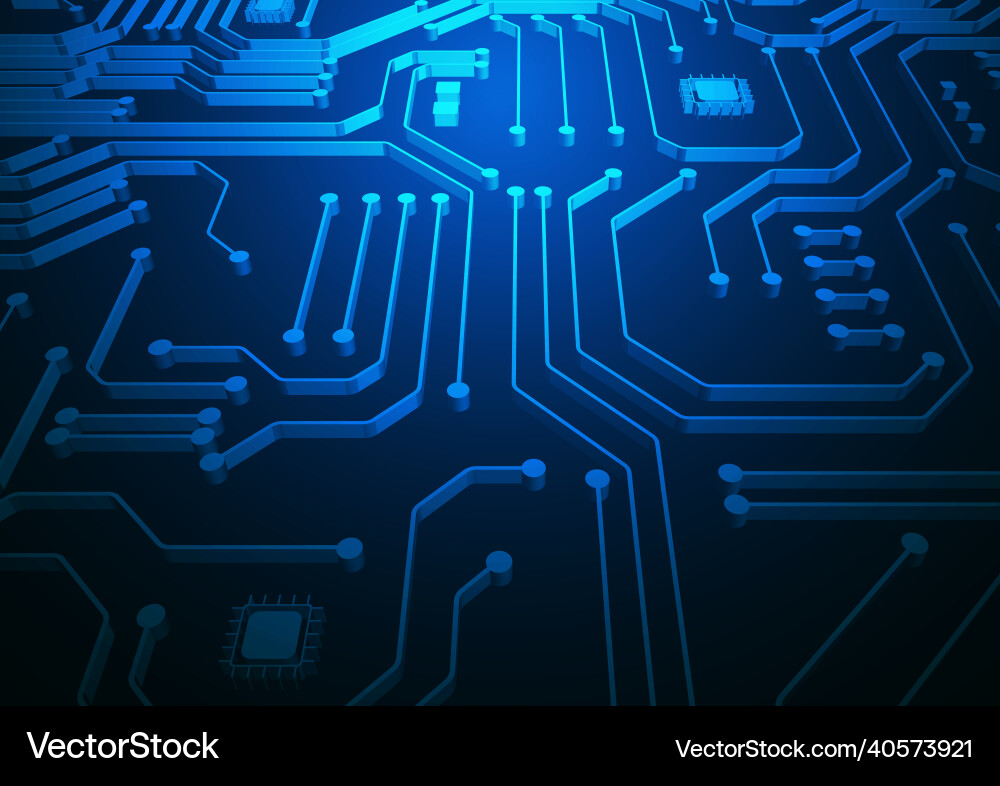 Circuit technology background with hi-tech digital Circuit technology background with hi-tech digital vector image