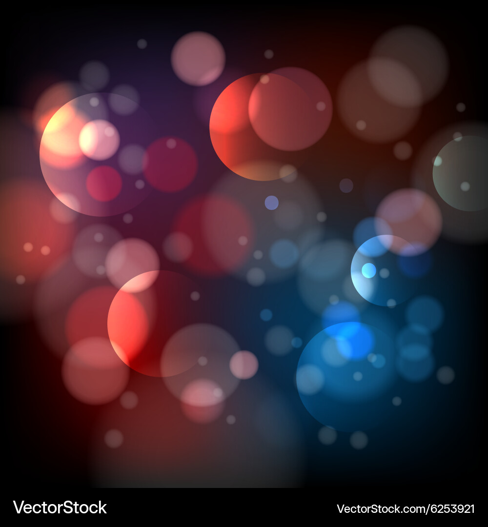 Dynamic Bokeh Lights Background Vector Image