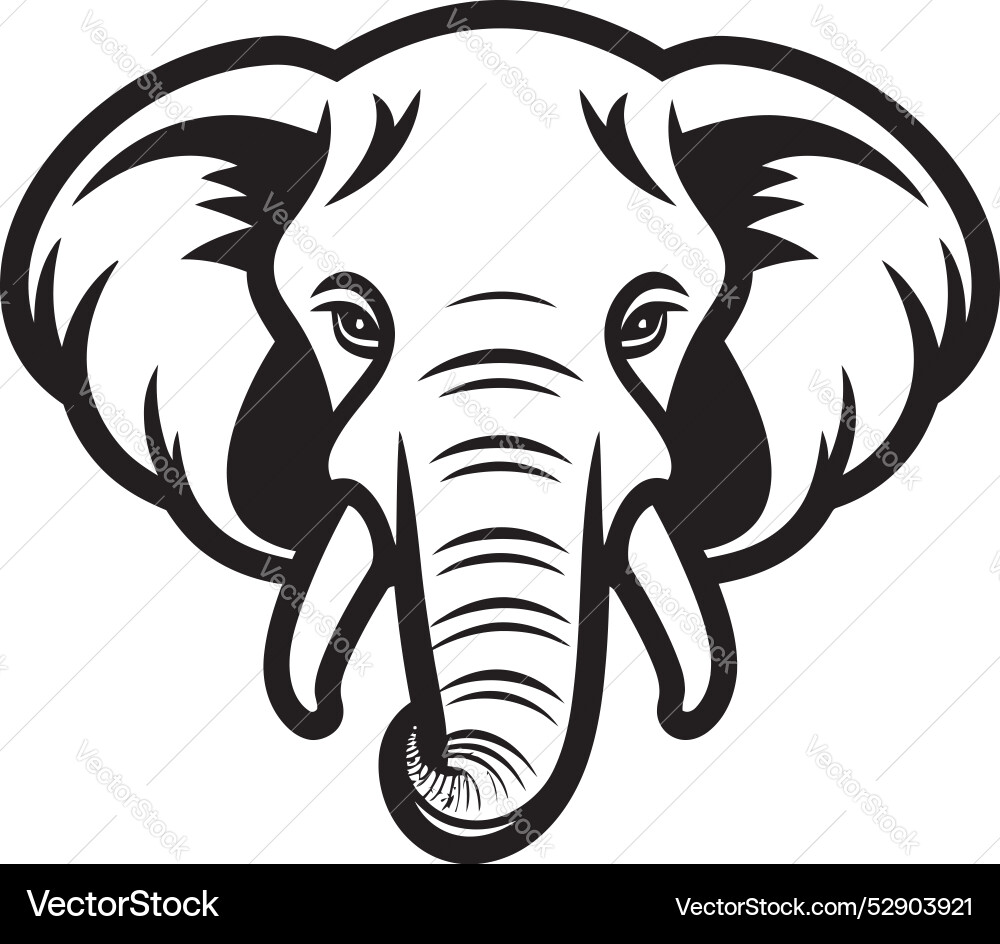 Elephant logo for website a scalable Vector Image