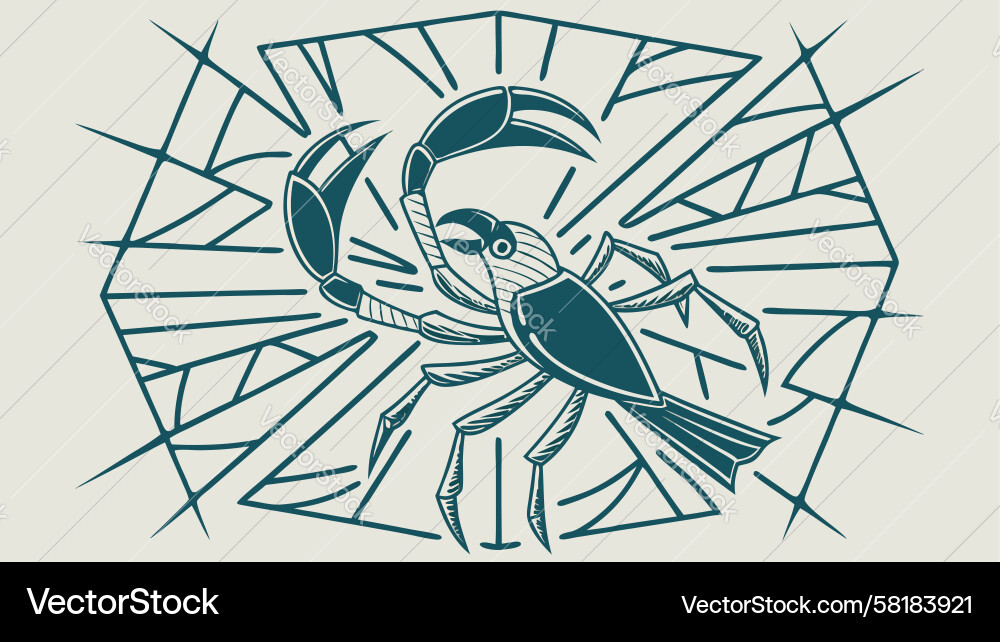 Geometric Bird Web Pattern Vector Image