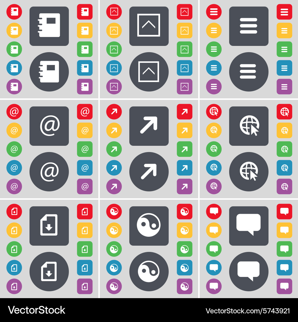 Notizbuch Pfeil nach oben apps mail full screen web cursor vektorbild