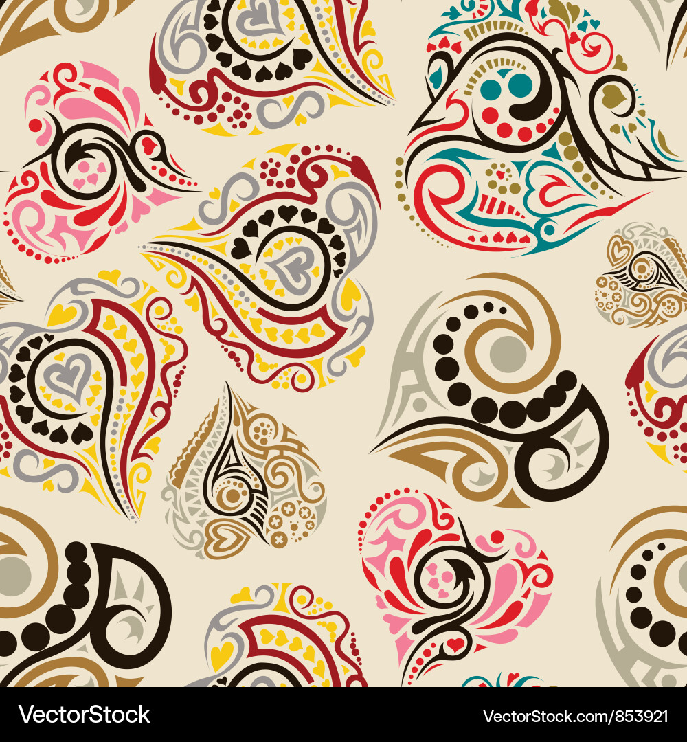 Retro seamless pattern vector image
