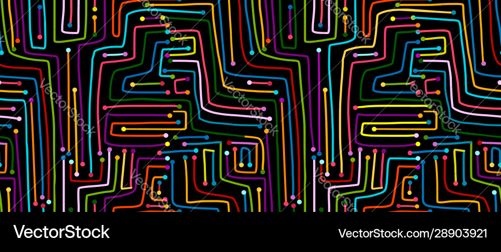 Seamless pattern computer circuit board Seamless pattern computer circuit board vector image