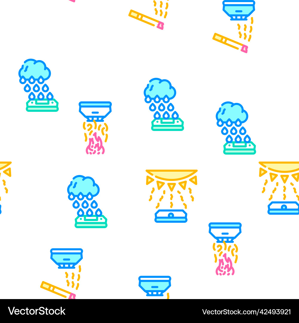 Sensor electronic tool seamless pattern vector image