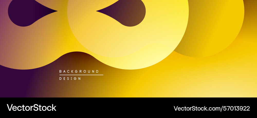 Abstract background features overlapping shapes vector image