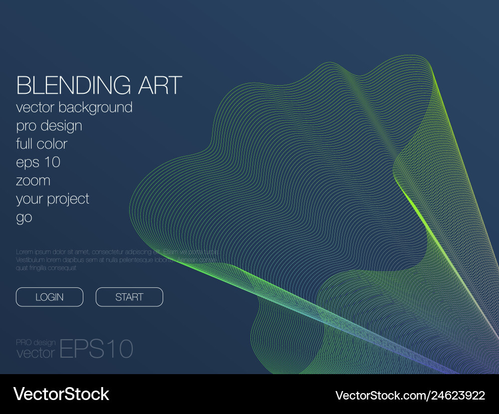 Abstract Blend Background - Dynamic Colors vector image