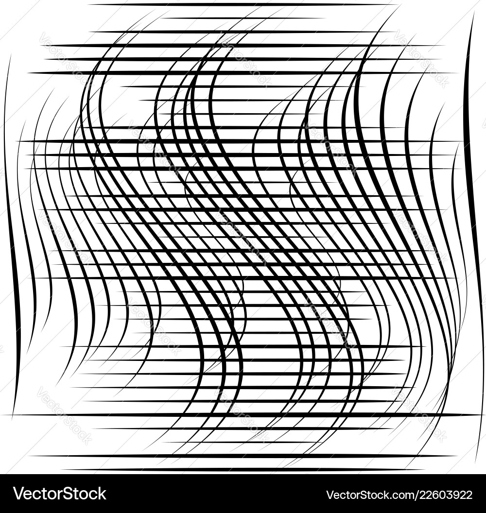 Abstract element with random overlapping lines Vector Image