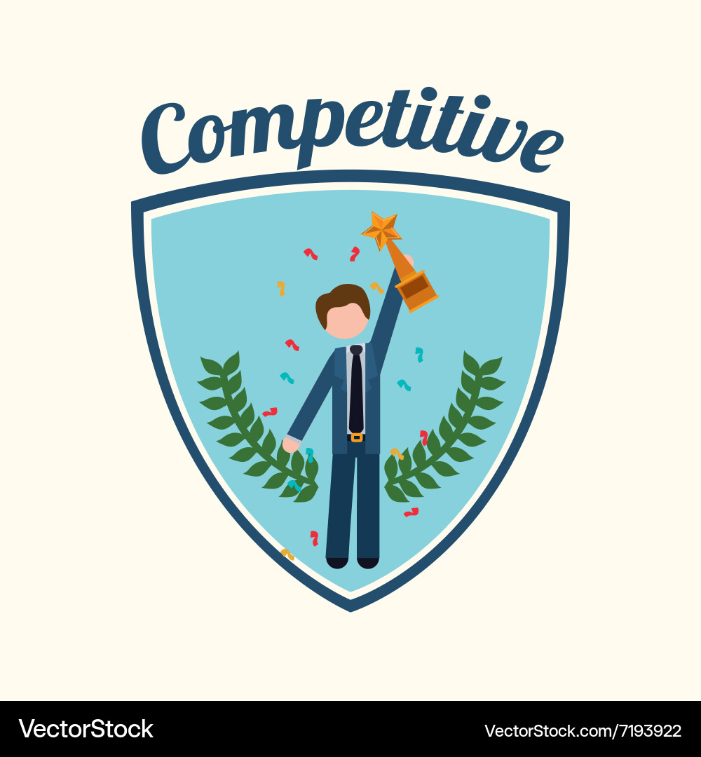 Competitive spirit design Vector Image