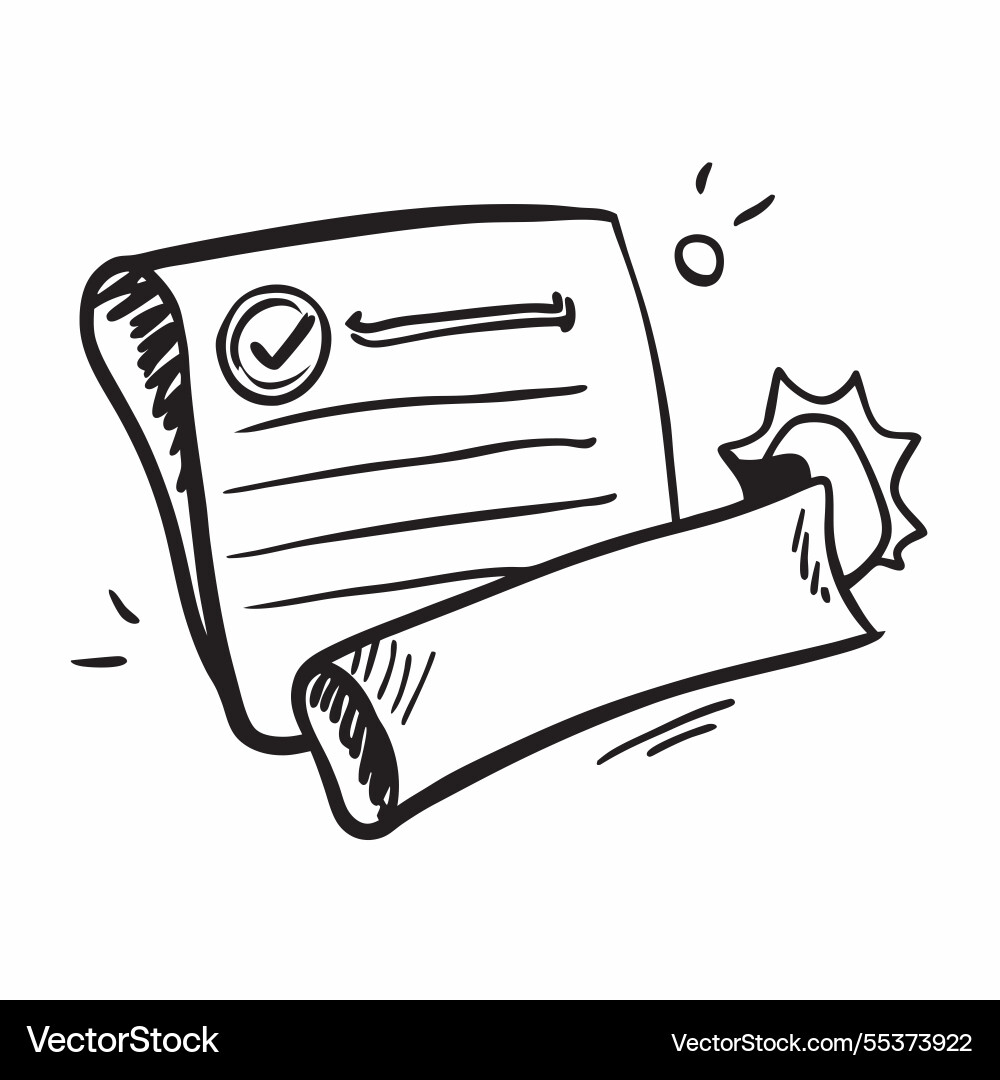 Flat design as certificate icon with copy space Flat design as certificate icon with copy space vector image