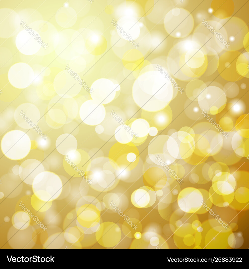 Golden Bokeh Background Vector Image