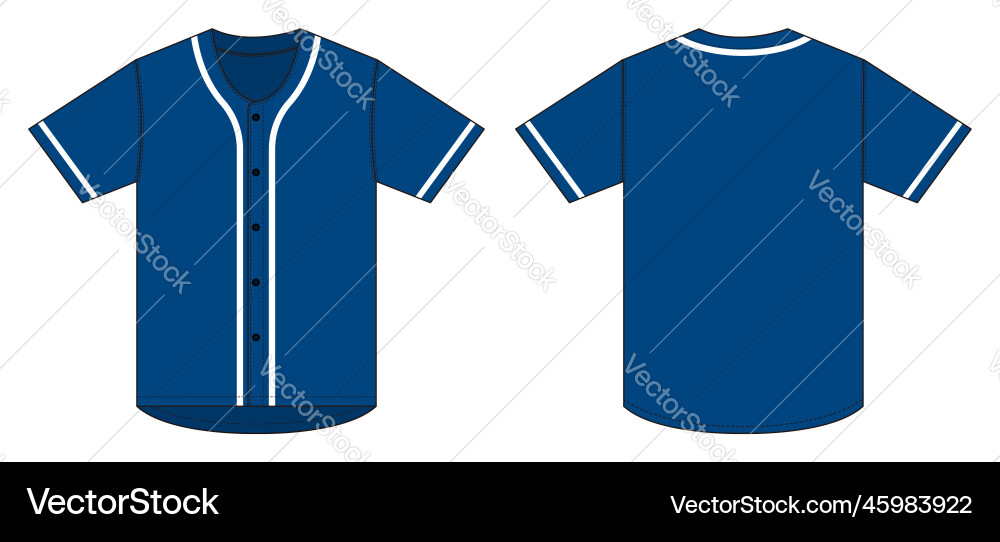 Jersey Kurzarmshirt Baseball Uniform Jersey Kurzarmshirt Baseball Uniform vektorbild