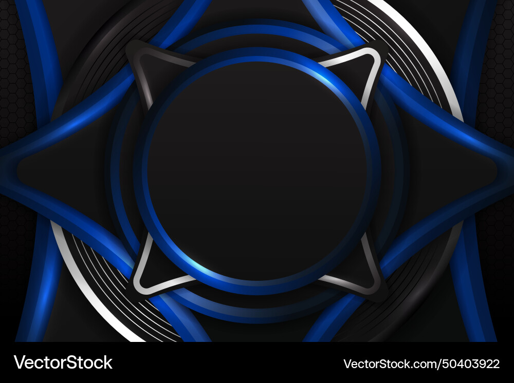 Modern background polygon circle overlapped shape Vector Image