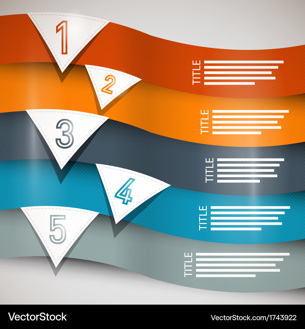 Progress steps for tutorial infographics vector image
