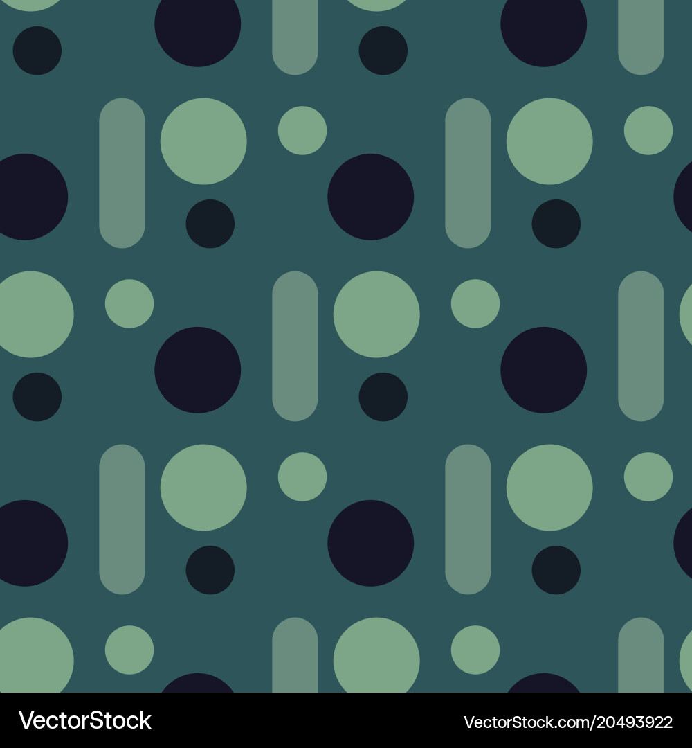 Regular circular seamless pattern vector image