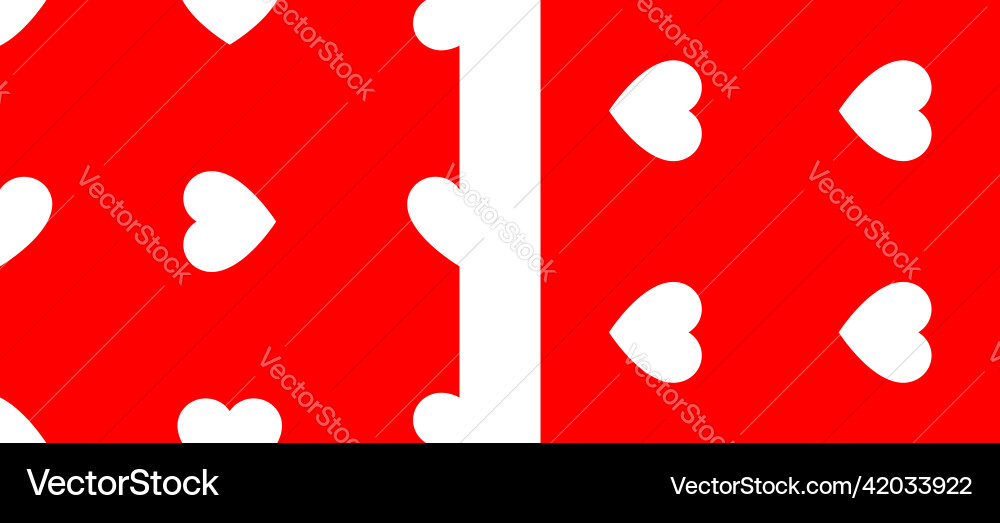 Seamless repeatable heart shape icon pattern Seamless repeatable heart shape icon pattern vector image