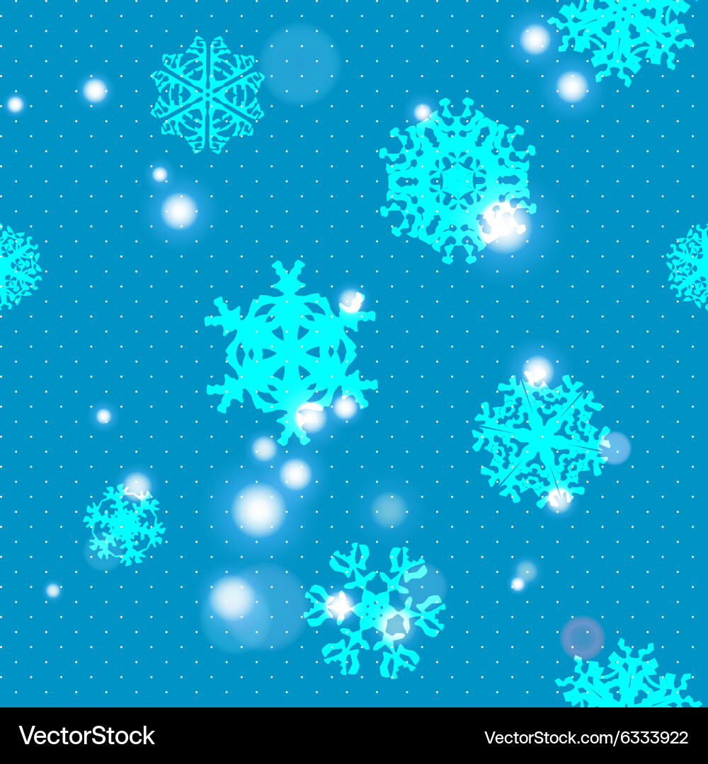 Snowflake pattern texture christmas vector image