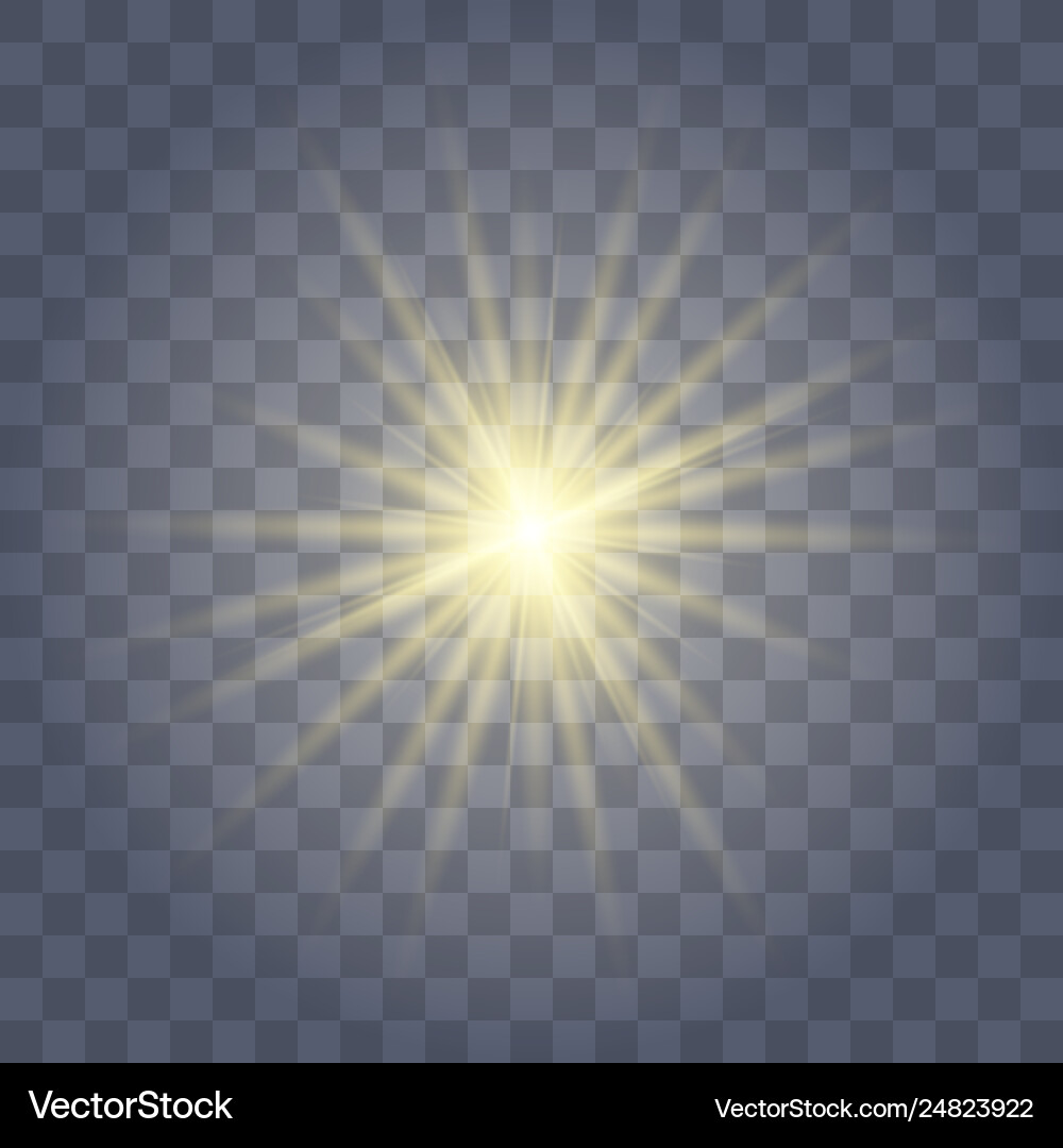 Star explodes on transparent background Star explodes on transparent background vector image