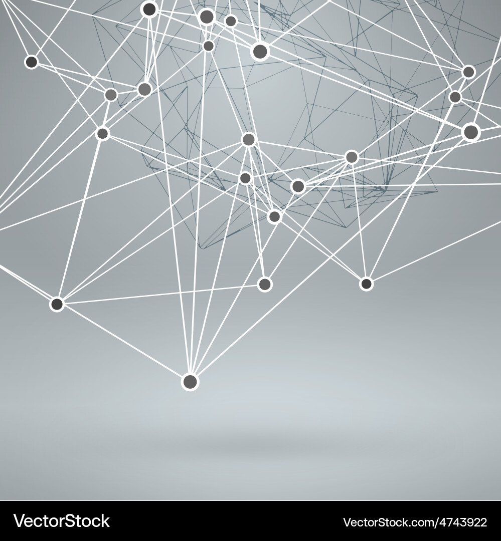 Wireframe polygonal element abstract background Wireframe polygonal element abstract background vector image