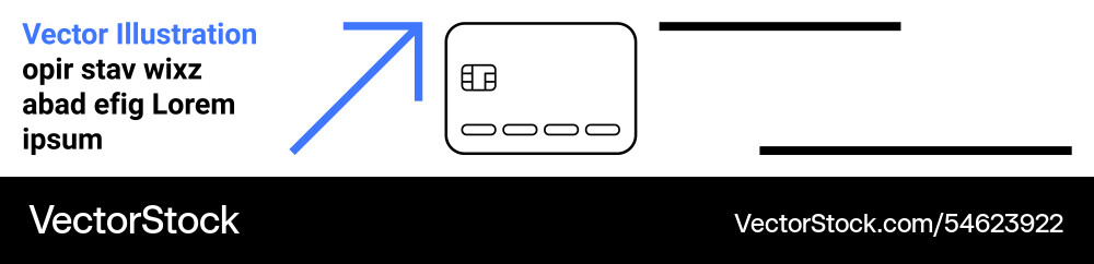 With arrow text block Vector Image