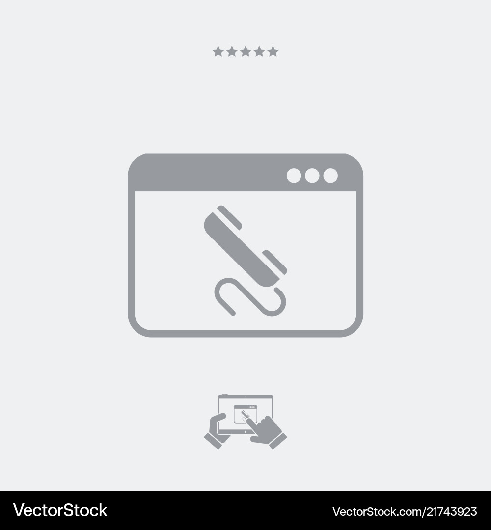 Application for call icon vector image