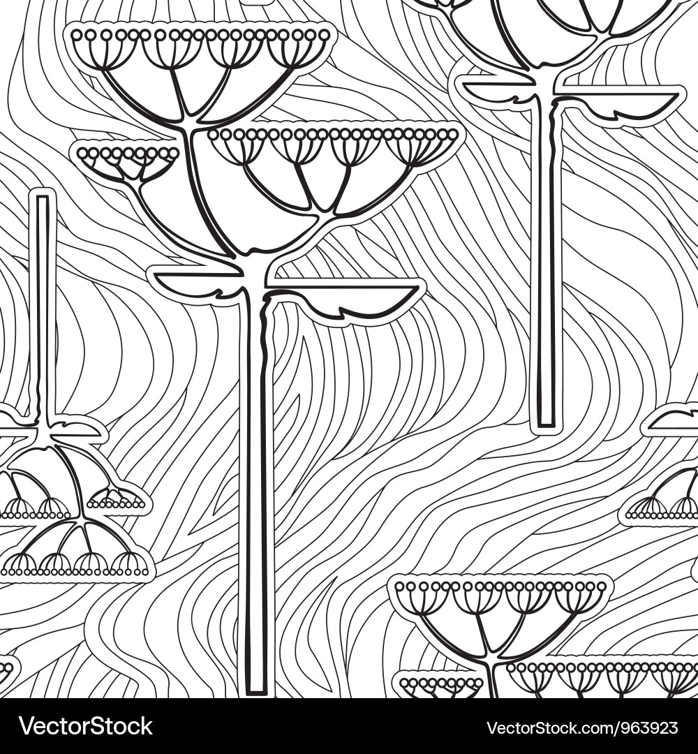 Background from flower branch Vector Image