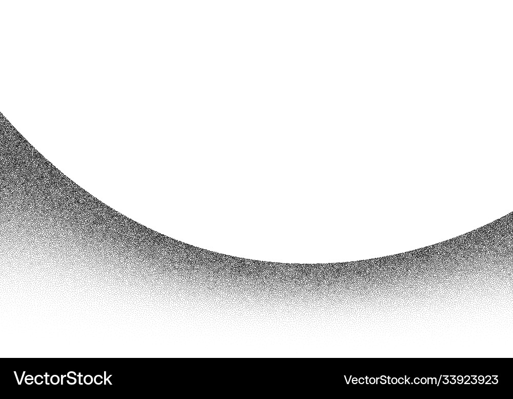 Dotwork wave pattern background black noise Dotwork wave pattern background black noise Vector Image