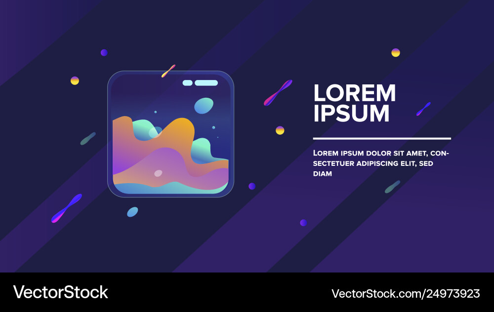 Fluid Color Liquid Gradient Background vector image