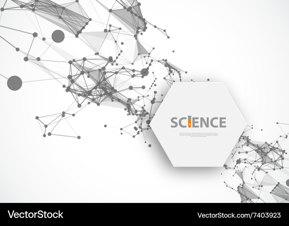 Geometric Network Background Vector Image