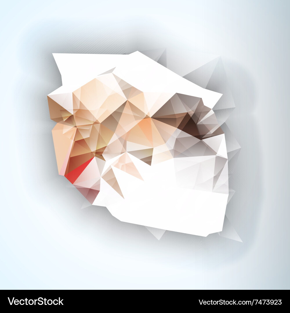 Geometric triangular abstract background vector image