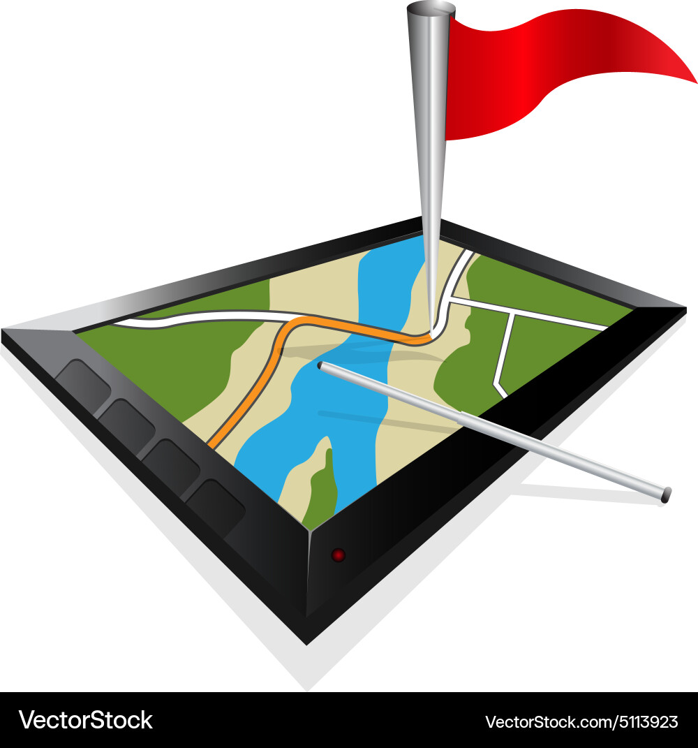 Gps navigation home point Vector Image