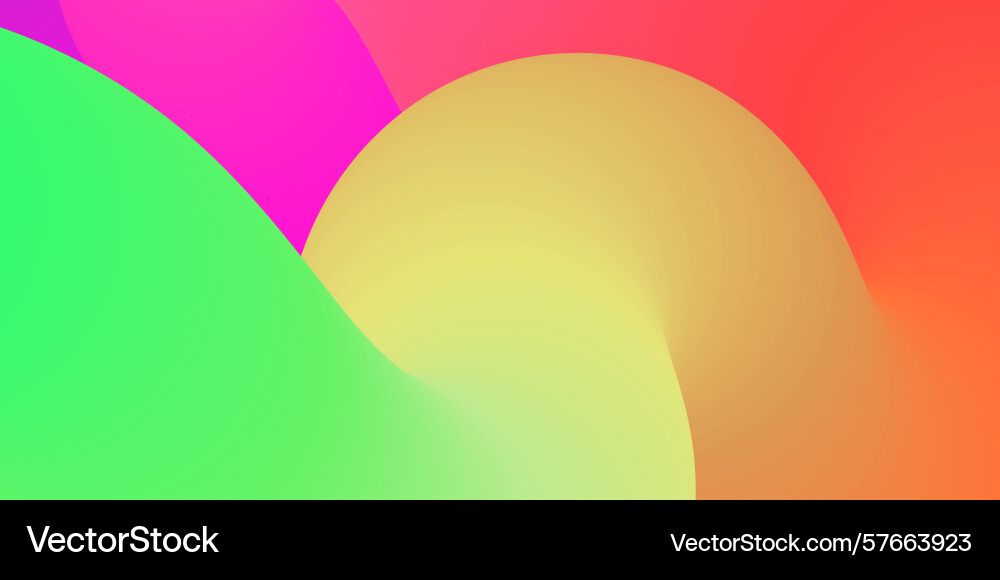 Gradient swirling shape isolated abstract vector image