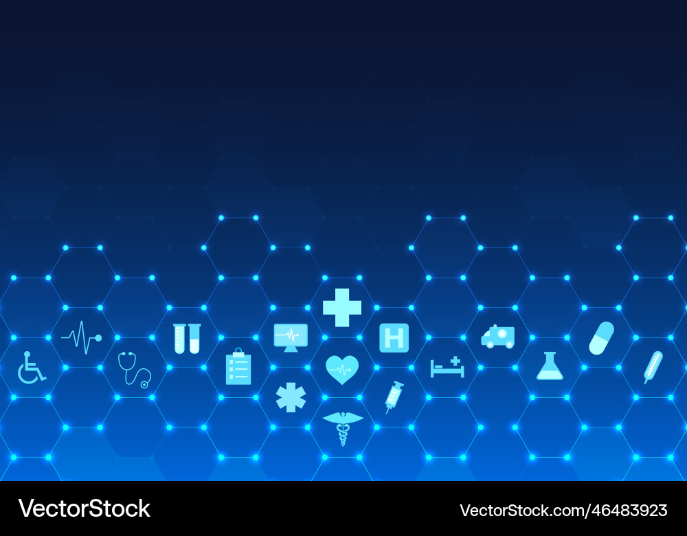 Hintergrund intelligente medizinische Technologie die sammelt Hintergrund intelligente medizinische Technologie die sammelt vektorbild