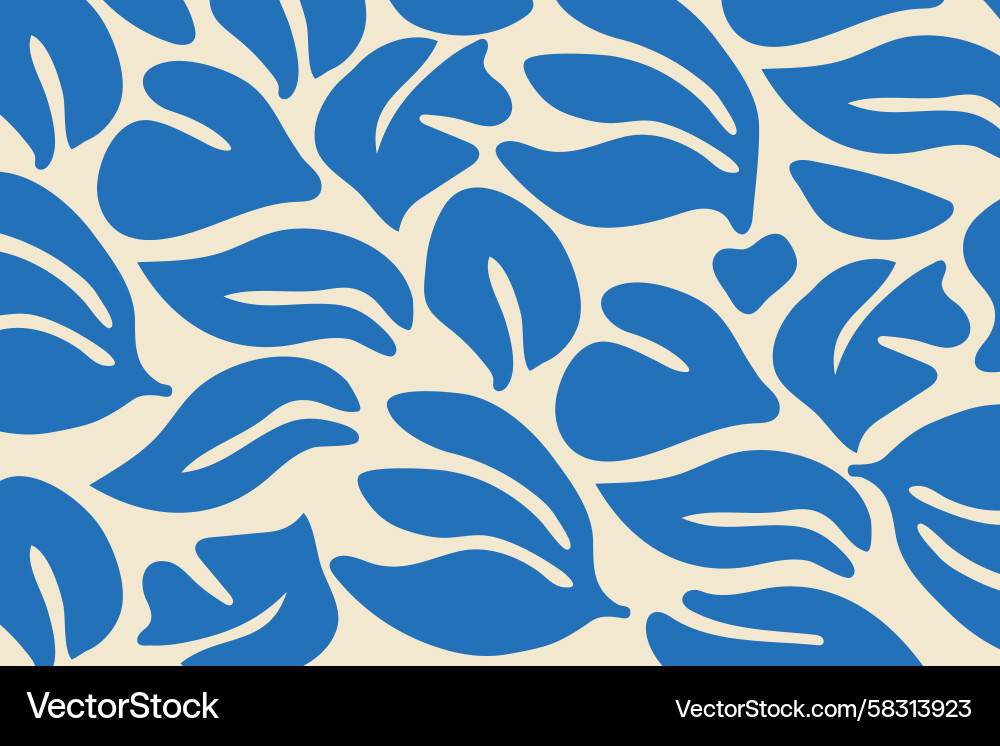 Leaf Shape Abstract Pattern Vector Image