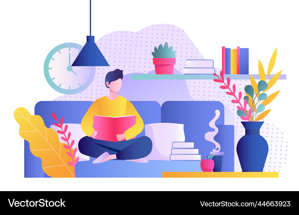 Man with book Man with book vector image