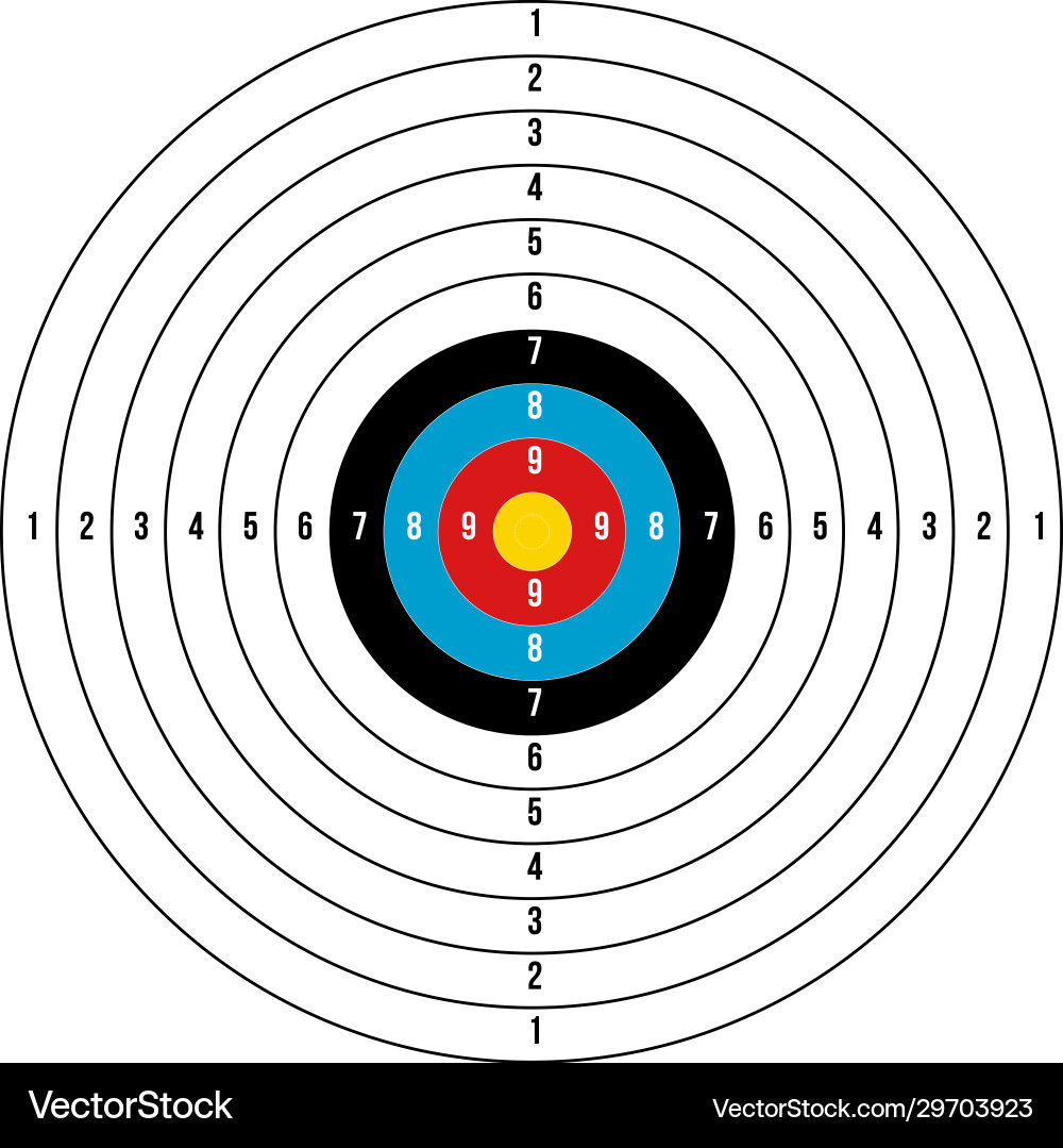 olympic-shooting-archery-target-printable-stock-vector-image