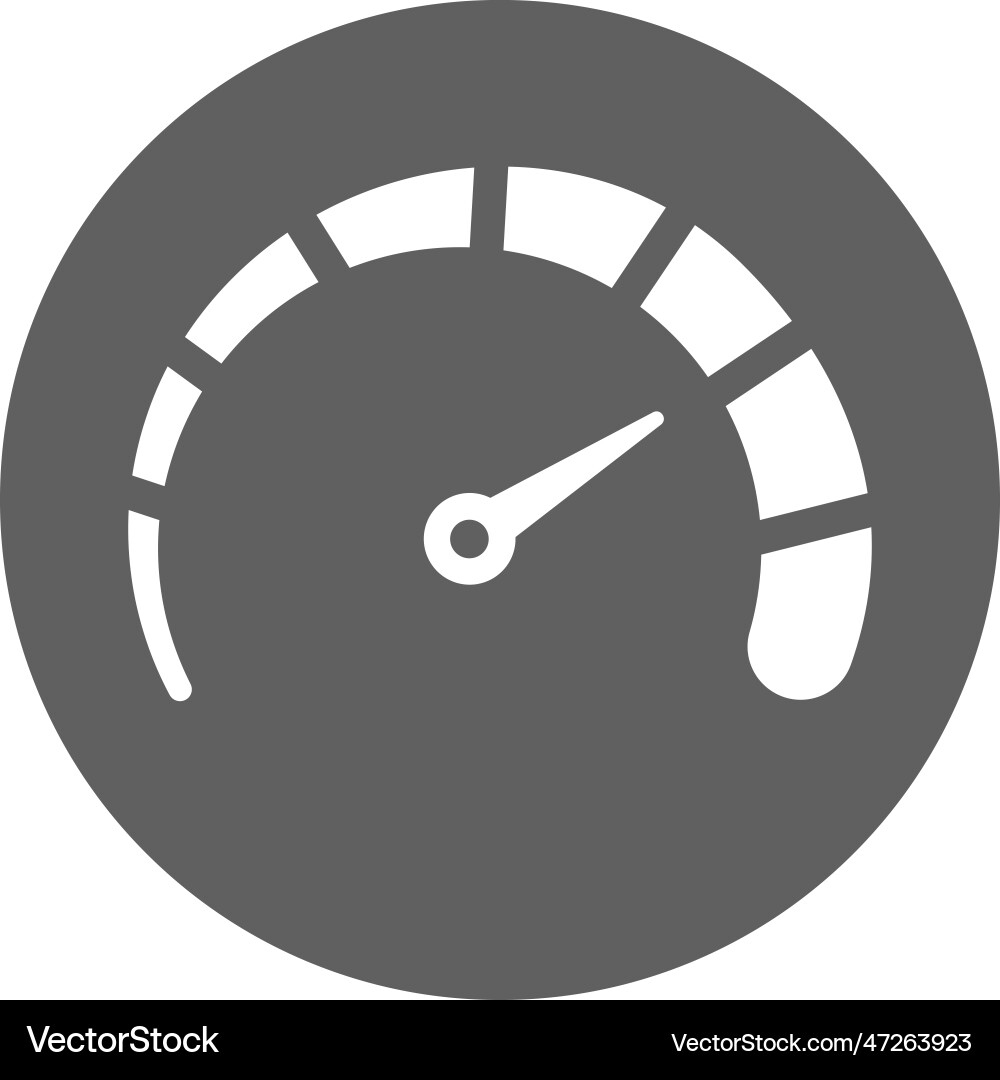 Performance seo speed speedometer icon Vector Image