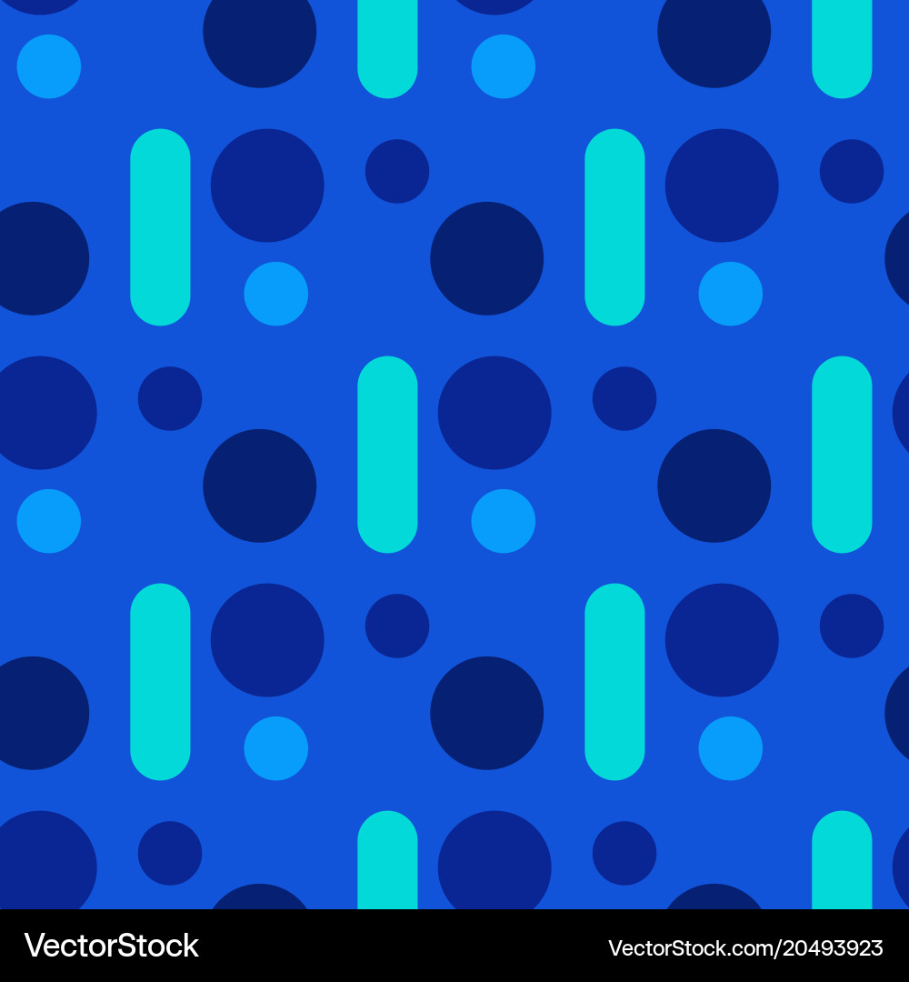 Regular circular seamless pattern vector image