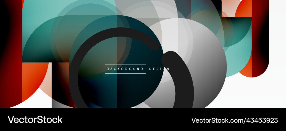 Round triangle shapes lines and circles geometric Vector Image