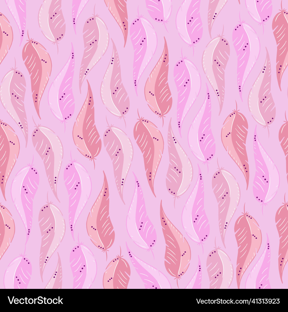 Seamless feather pattern for printing backgrounds Seamless feather pattern for printing backgrounds vector image