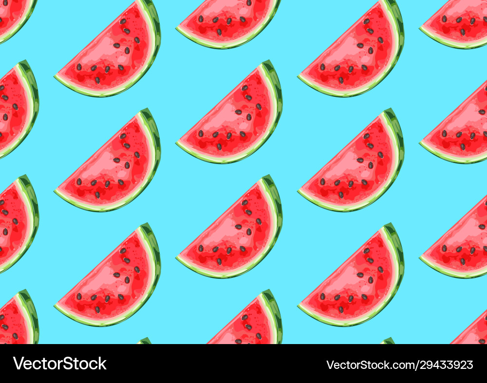 Seamless pattern with watermelons slices Seamless pattern with watermelons slices vector image