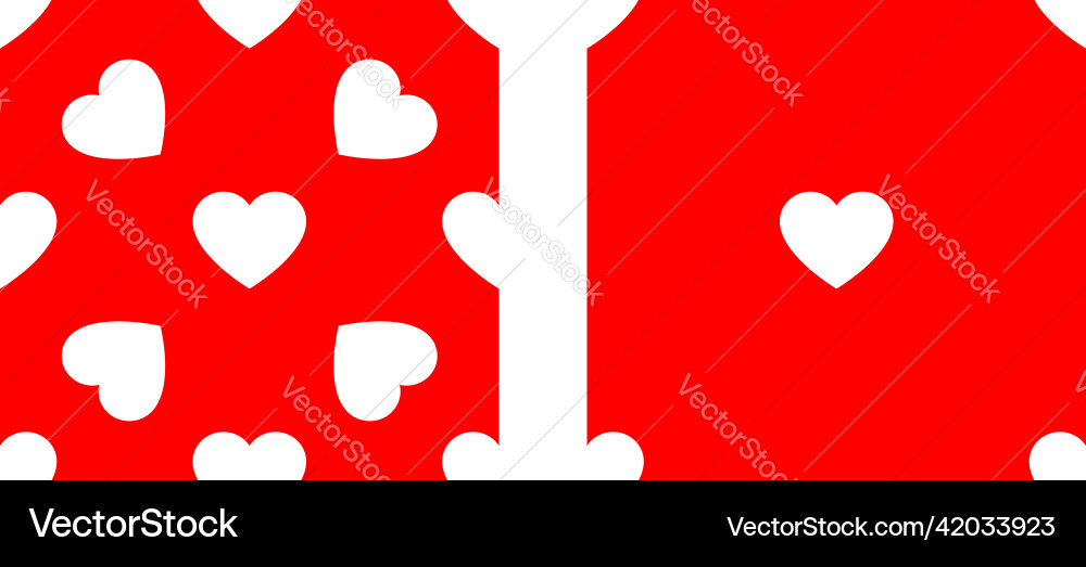 Seamless repeatable heart shape icon pattern Seamless repeatable heart shape icon pattern Vector Image