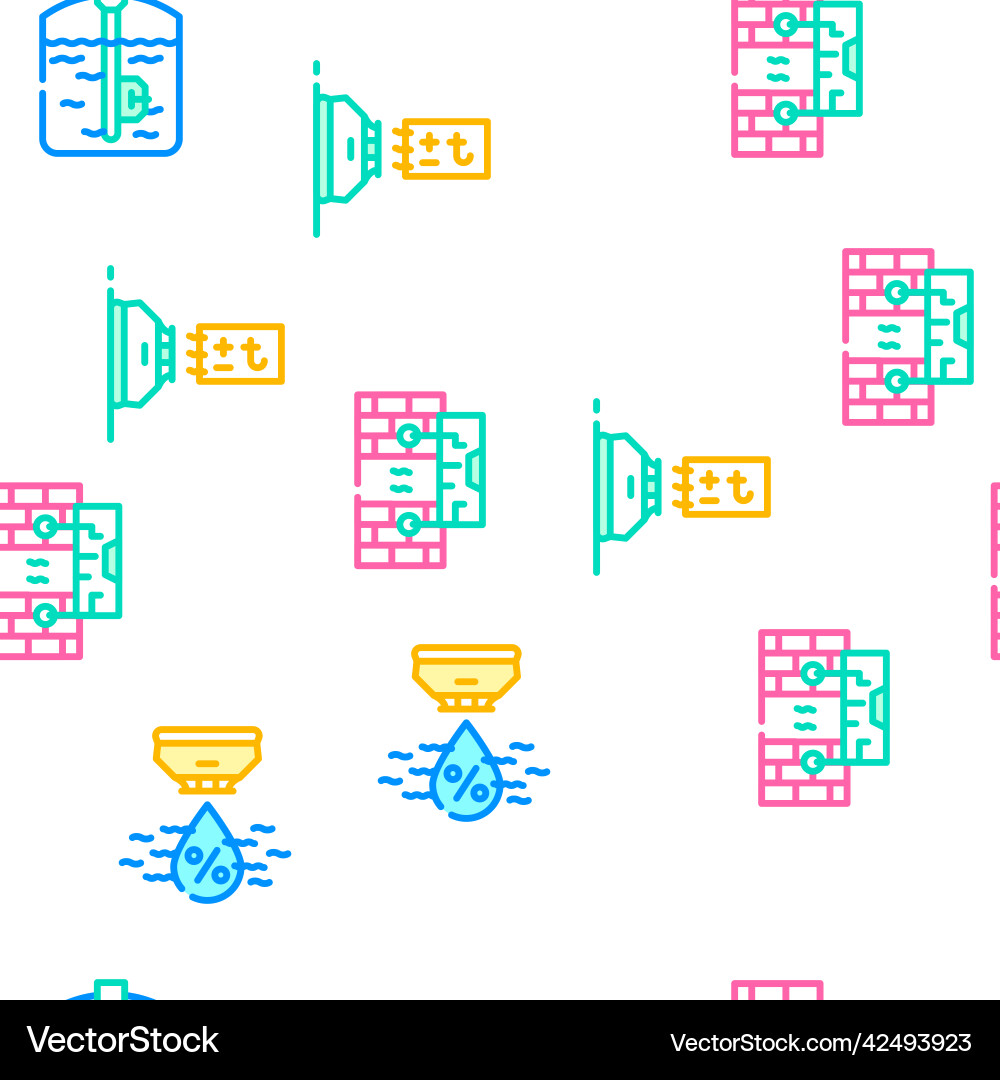 Sensor electronic tool seamless pattern Vector Image