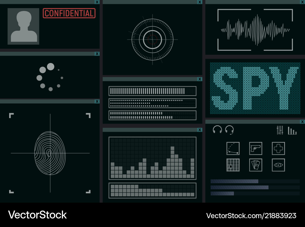 Software for the spy Vector Image