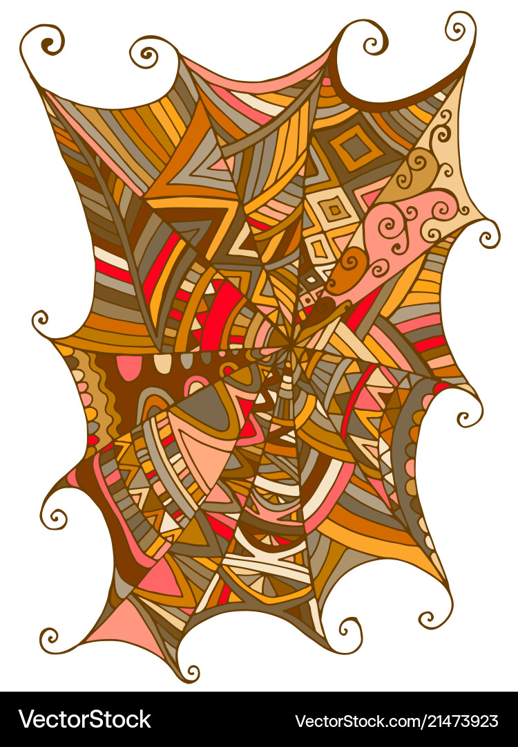 Whimsical Spiderweb Pattern Vector Image