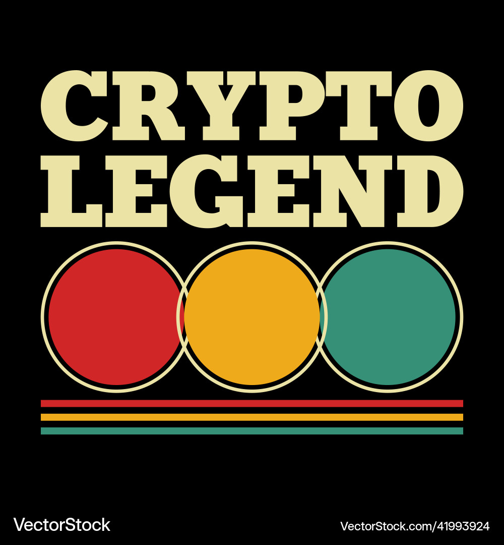 Bitcoin Crypto T-Shirt - Crypto Legend – Royalty-Free Vector | VectorStock