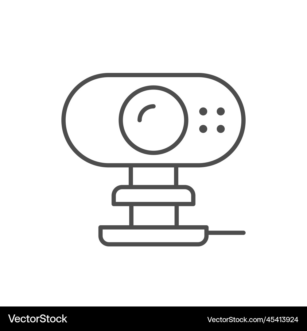 Computer web camera line icon Computer web camera line icon Vector Image